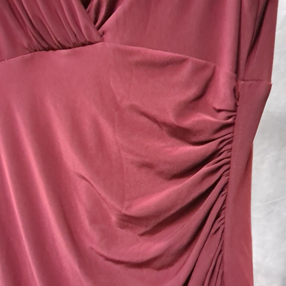 American Living Burgundy Dress Size 12 - Picture 3 of 6